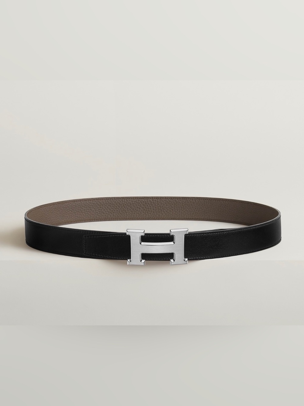NEW! Authentic Hermes H belt buckle & Reversible leather strap 32 mm